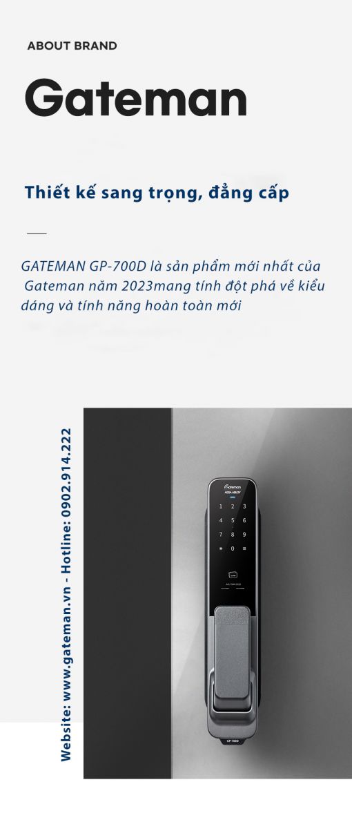 Khoá điện tử GATEMAN GP-700D