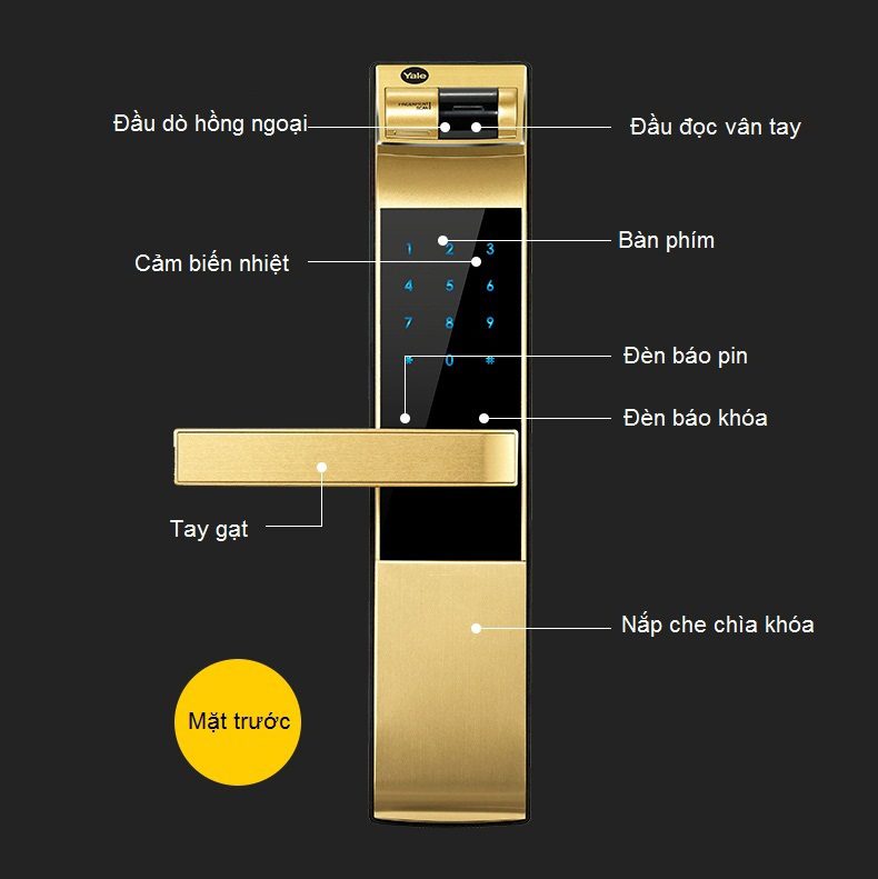 Khóa vân tay - mã số Yale YDM 4109