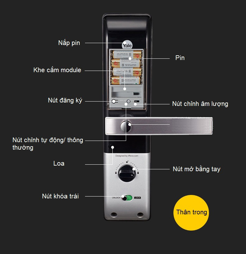 Khóa vân tay - mã số Yale YDM 4109