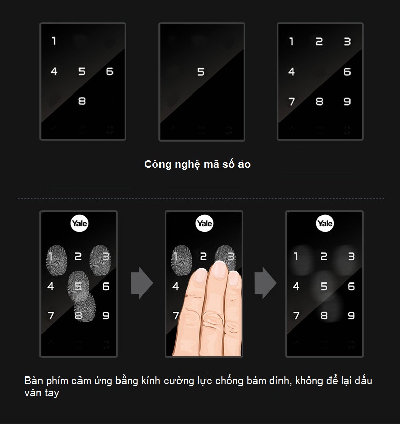 Khóa vân tay - mã số Yale YDM 4109
