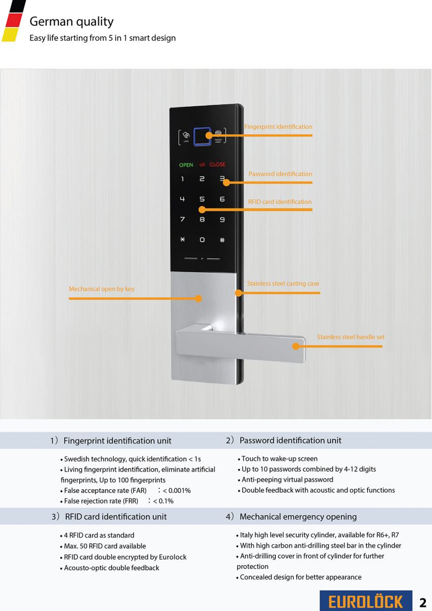 Khóa Bluetooth EUROLOCK S100-T