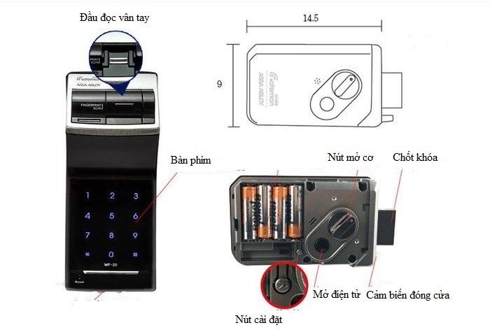 Khóa điện tử Gateman WF20