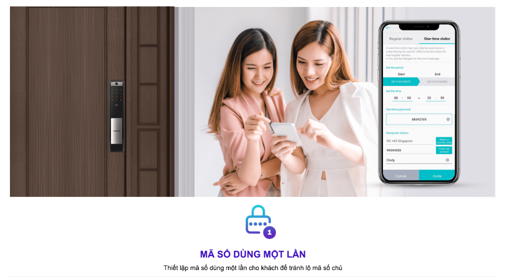 Khóa điện tử vân tay Samsung SHP-DP609