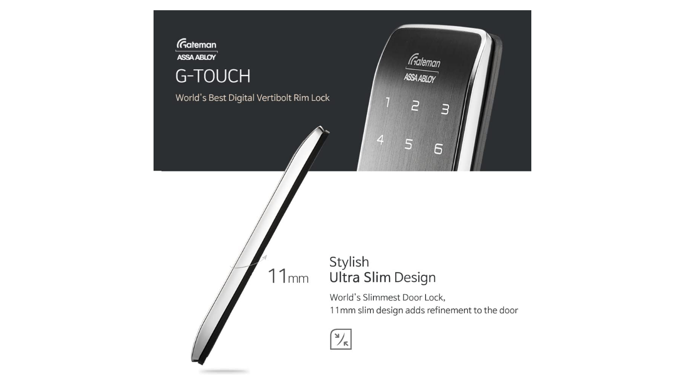 Khóa điện tử không có tay cầm GATEMAN G-TOUCH