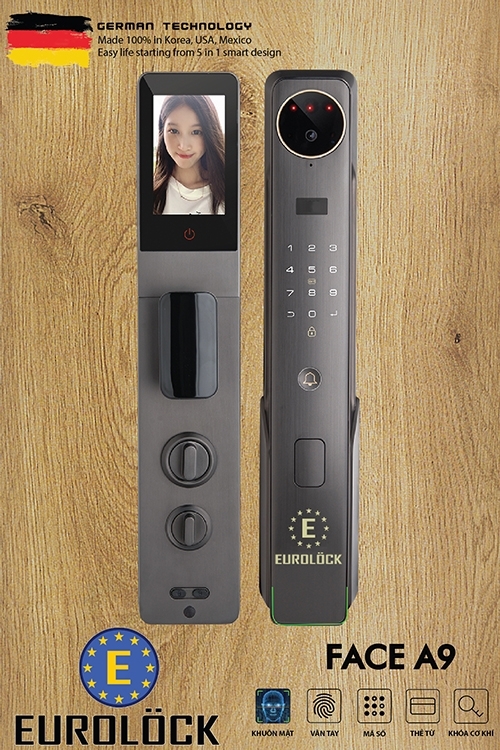 Khoá cửa khuôn mặt EUROLOCK FACE A9 Khoá cửa khuôn mặt EUROLOCK FACE A9