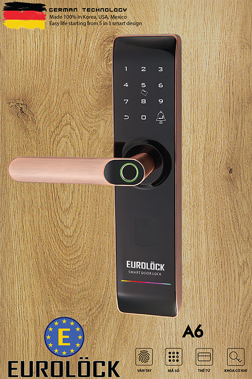 Khoá cửa vân tay EUROLOCK A6
