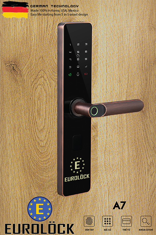 Khoá cửa vân tay EUROLOCK A7