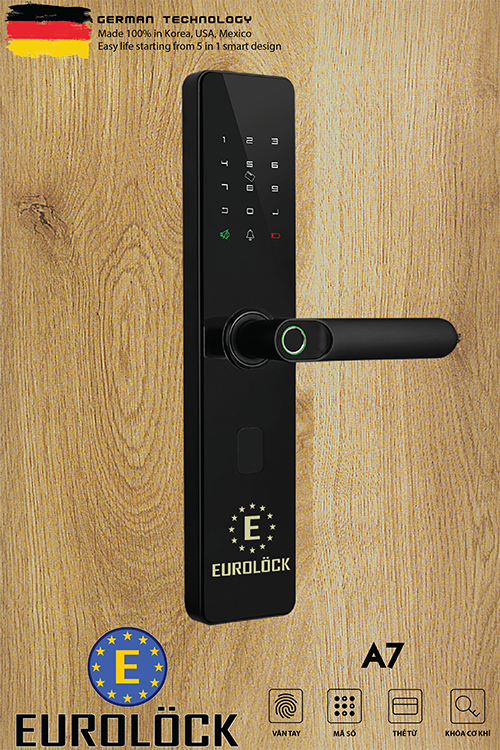 Khoá cửa vân tay EUROLOCK A7
