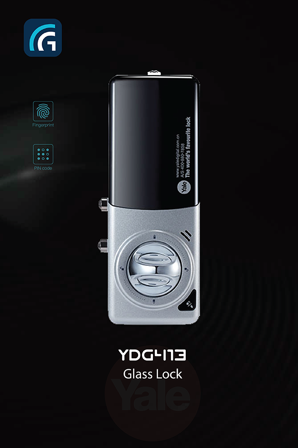 Khóa vân tay cửa kính YALE YDG 413