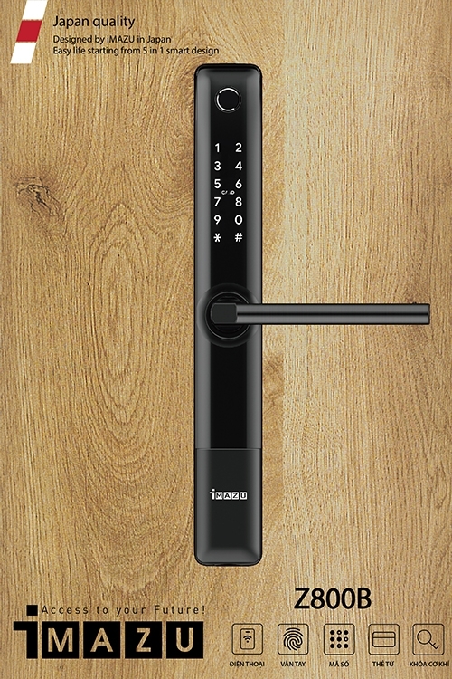 Khóa vân tay cửa nhôm iMAZU Z800B