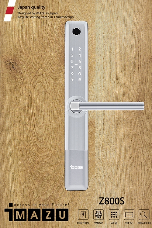 Khóa vân tay cửa nhôm iMAZU Z800S