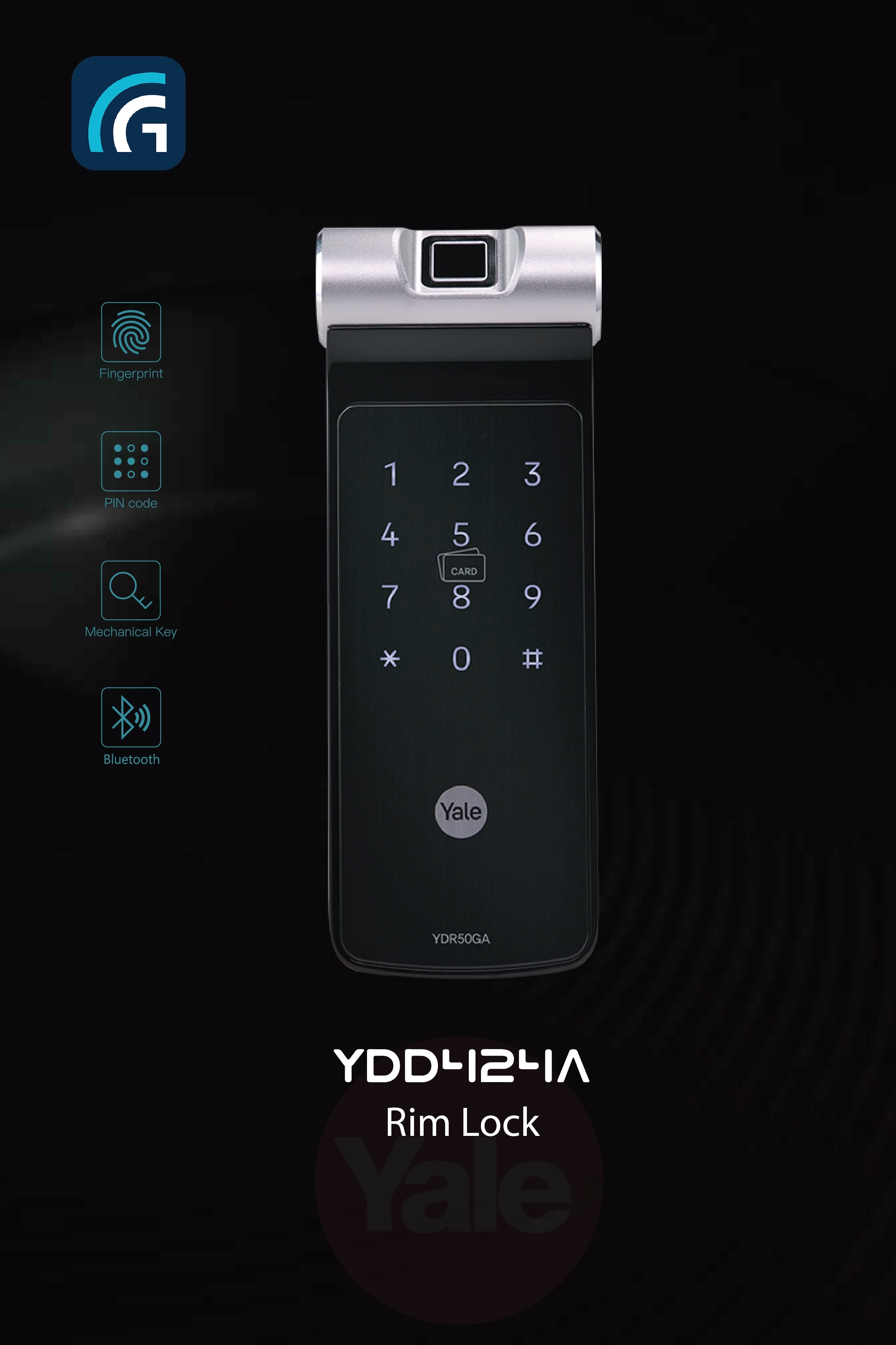 Khóa vân tay YALE YDD424A Khóa vân tay YALE YDD424A