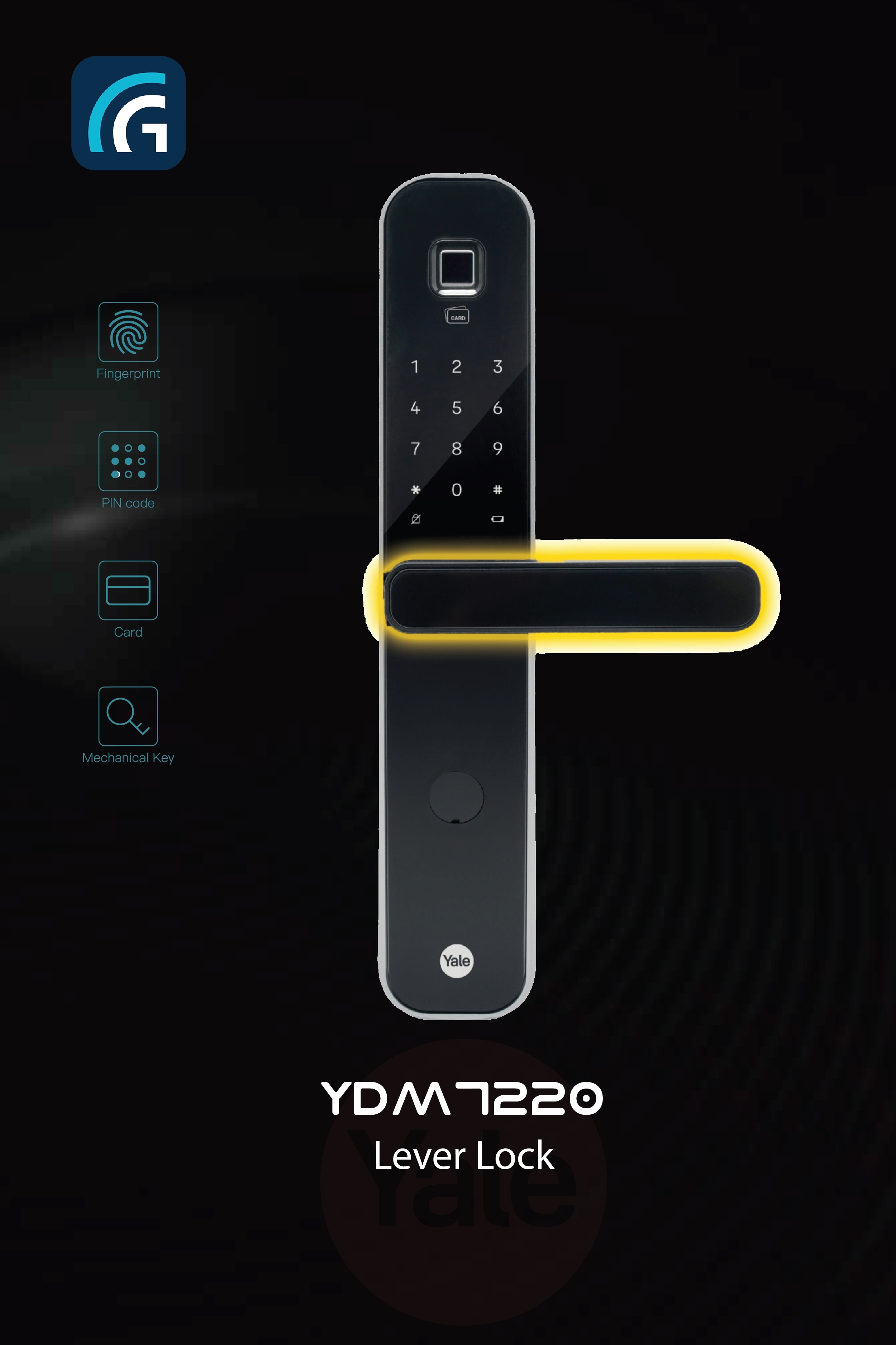 Khóa vân tay YALE YDM7220 Khóa vân tay YALE YDM7220