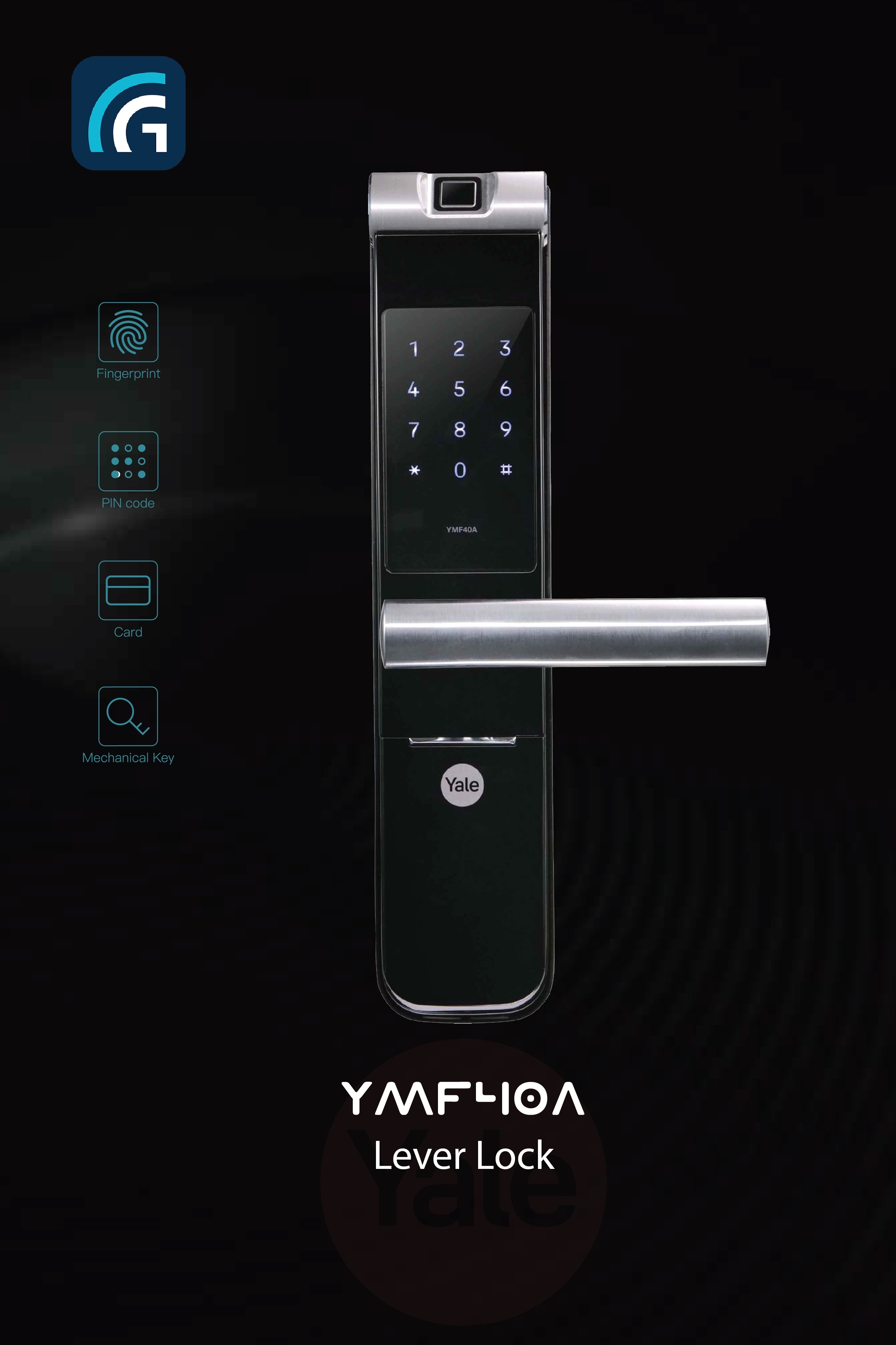Khóa vân tay YALE YMF40A Khóa vân tay YALE YMF40A