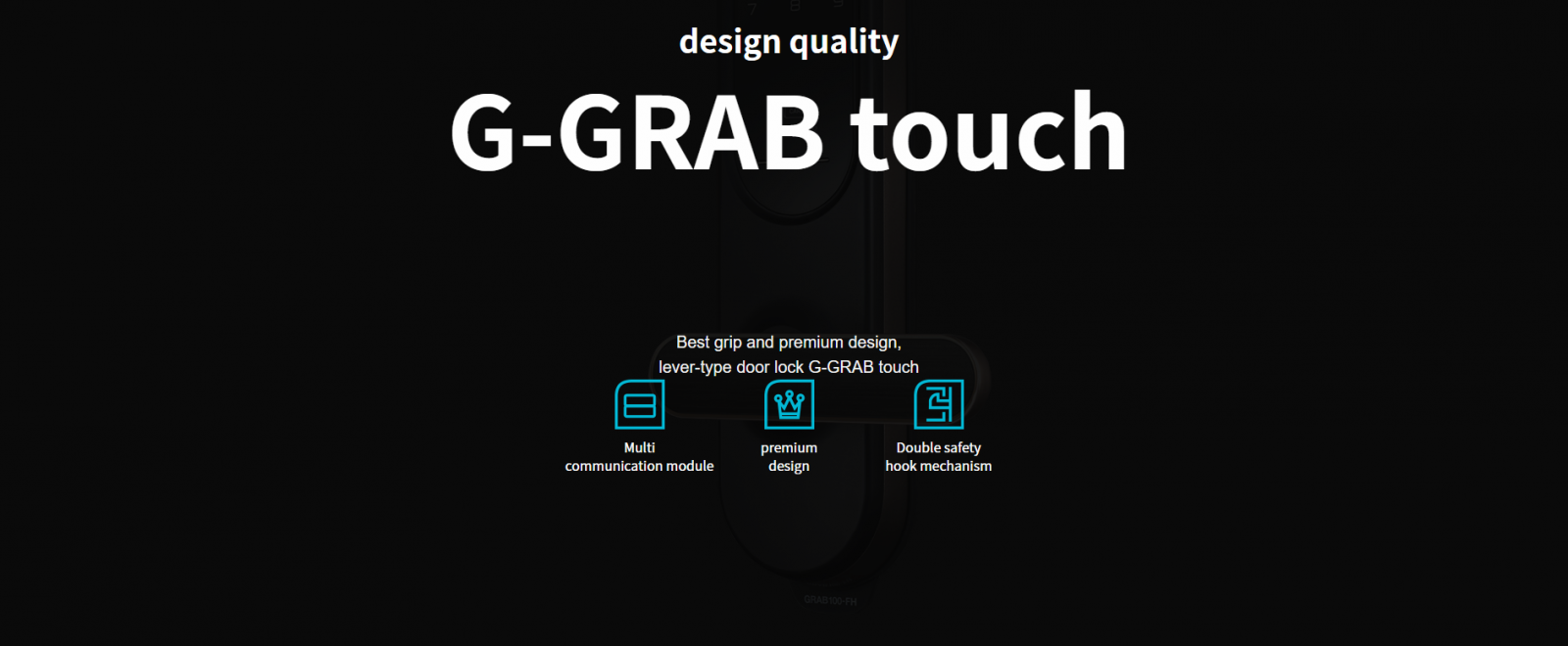 Khóa điện tử có tay cầm GATEMAN G-GRAB touch