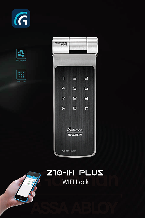 Khóa vân tay - Wifi - Bluetooth GATEMAN Z10-IH (Plus)